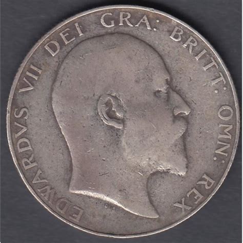 COINS 1906 Edward VII Silver Half Crown Fine Condition