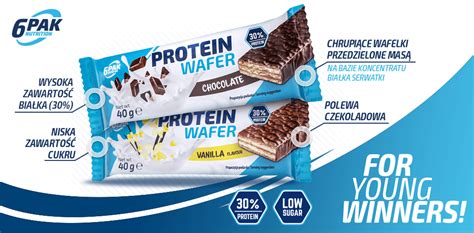 6Pak Protein Wafer Milk Chocolate Wafelek Proteinowy Z Kremem