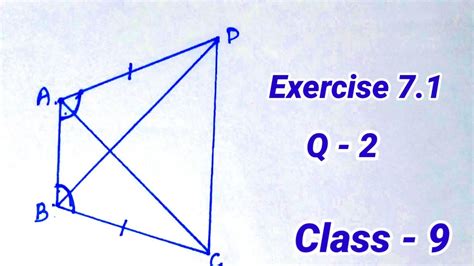 Class 9 Maths Exercise 7 1 Q 2 Triangles Youtube