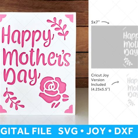 Mothers Day Card Svg Etsy