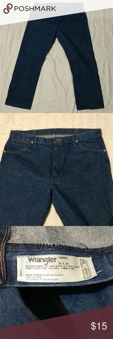 Wrangler Pro Rodeo 13 mwz | Mens straight jeans, Wrangler, Raw denim