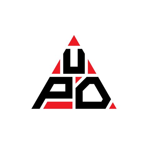 upo triangle letter logo design  triangle shape upo triangle logo