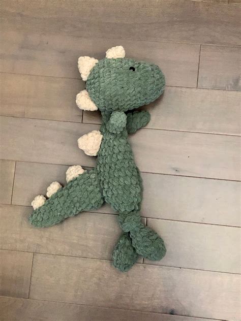 Dinosaur Lovey Crochet Dinosaur Lovey Dinosaur Snuggler Tinysaurus