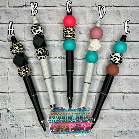 Beaded Pens Teachers Gifts Teachers Pens Sunflower Pen Leopard Print