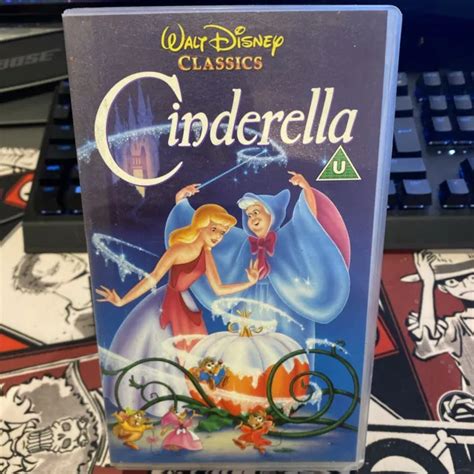 Vintage Walt Disney Classics Cinderella Vhs Video Tape In Original Case