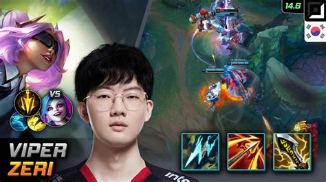 Viper Zeri Adc Build Statikk Shiv Lethal Tempo Lol Kr Challenger