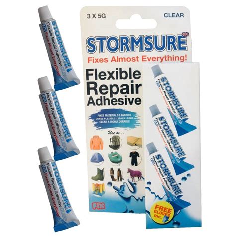 Stormsure Flexible Repair Adhesive 3x5g Sports And Model Shop