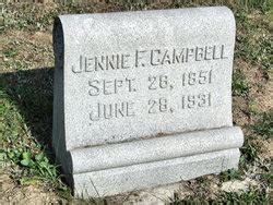 Jennie F Shanks Campbell Memorial Find A Grave