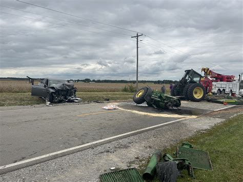 Rt. 49 re-opened after crash left farm equipment in pieces