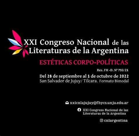 UNJu XXI CONGRESO NACIONAL DE LAS LITERATURAS DE LA ARGENTINA