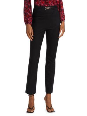 Derek Lam Crosby Fia High Rise Belted Slim Pants On Sale Saks Off Th