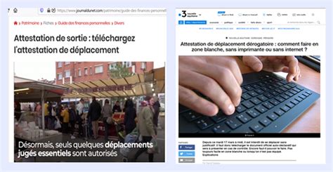 L attestation de déplacement dérogatoire mars avril 2020 Le blog de