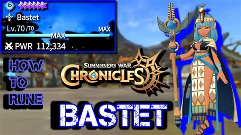 Summoners War Chronicles How To Rune The Water Desert Queen Bastet