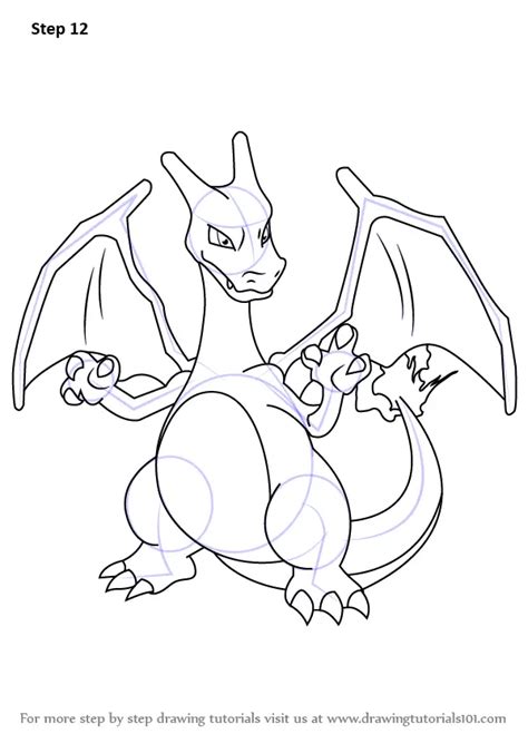 How to Draw Charizard from Pokemon (Pokemon) Step by Step ...