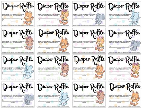 How To Do A Diaper Raffle A Guide For Baby Showers Plus Free Printable