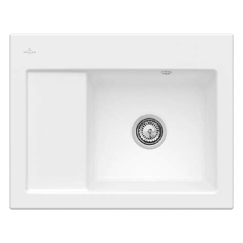 Villeroy And Boch Subway 45 10 Bowl Stone White Ceramic Kitchen Sink Rhd