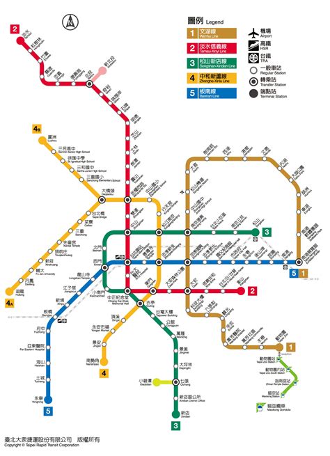 taipei mrt rapid transit subway map plan taichung metro trip bus