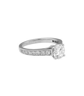 Bague Solitaire Diamant Certificat Gia Ct I Vs