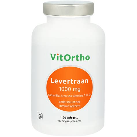 VitOrtho Voedingssupplementen Levertraan 1000 Mg