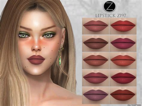 Zenx S Lipstick Z Sims Cc Makeup Makeup Cc Makeup Looks