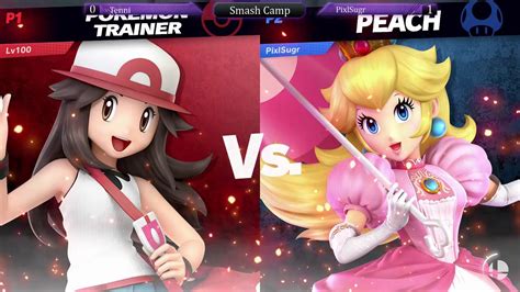 Smash Camp Tenni Pokemon Trainer Vs Pixlsugr Peach Youtube