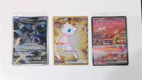 Mew Met Lica Mewtwo Y Mew Ex Pokemon Set Cartas Promo Meses Sin