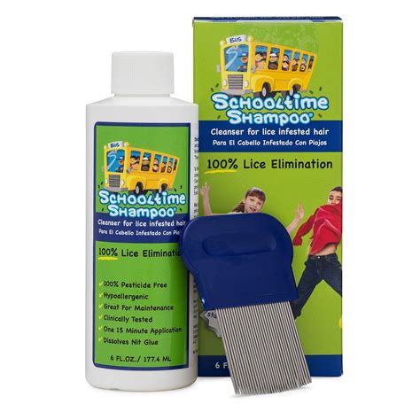 Schooltime Shampoos Complete Head Lice And Nit Removal Kit