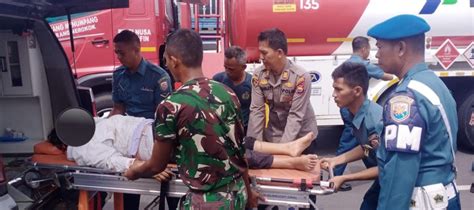 Tabrak Pembatas Jalan Warga Pematang Gubernur Tak Sadarkan Diri Ini