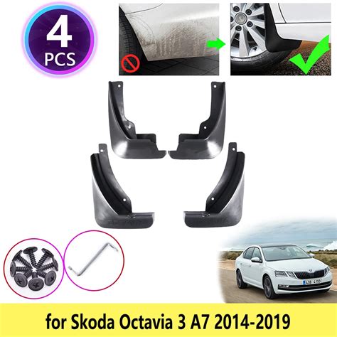 Pcs For Skoda Octavia A E Sedan Mk Mudguards Mudflaps