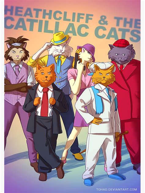 "Heathcliff and the Catillac Cats BADASS" Poster for Sale by tohad | Redbubble