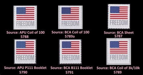 US 5787 5791 5789a Flag Freedom Forever Single Set 6 Stamps MNH 2023