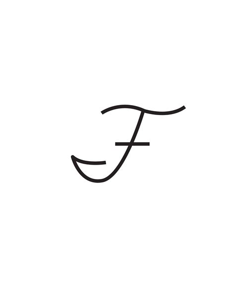 B And F In Cursive