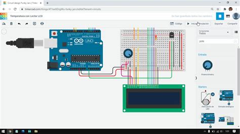 Autodesk Tinkercad Circuits Hacer Un Termómetro Digital Con Arduino