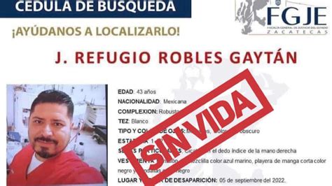 José Refugio Robles Gaytán Hallan Sin Vida Al Enfermero En Zacatecas