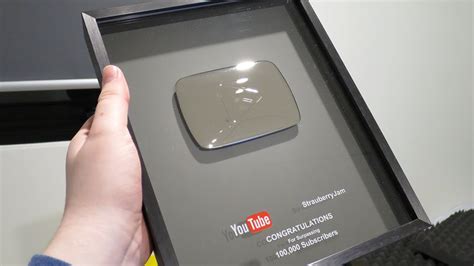 100 000 Subscriber Plaque YouTube