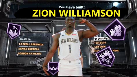 HOW TO MAKE A OVERPOWERED ZION WILLIAMSON BUILD NBA 2K21 CURRENT GEN