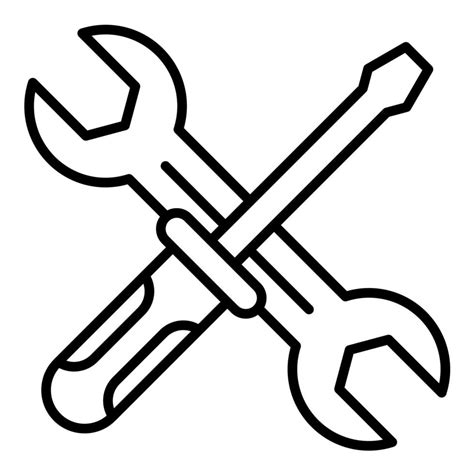 Maintenance Line Icon Vector Art At Vecteezy