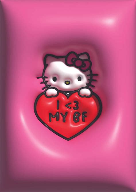 Download Hello Kitty Loves B F Wallpaper