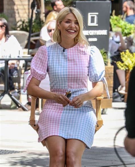 Holly Willoughby Is Pretty In Pink Floral Maxi Dress From Mands