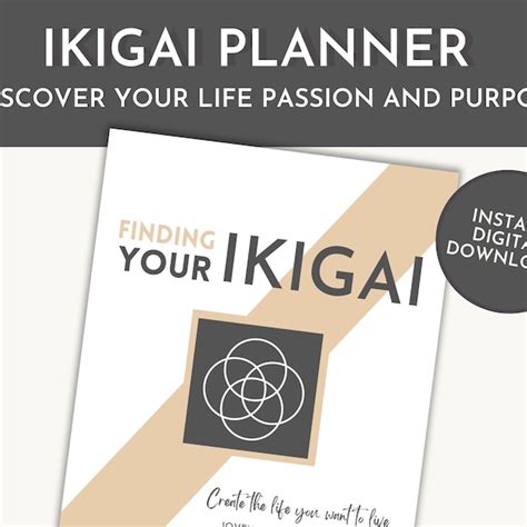 Ikigai Workbook Etsy