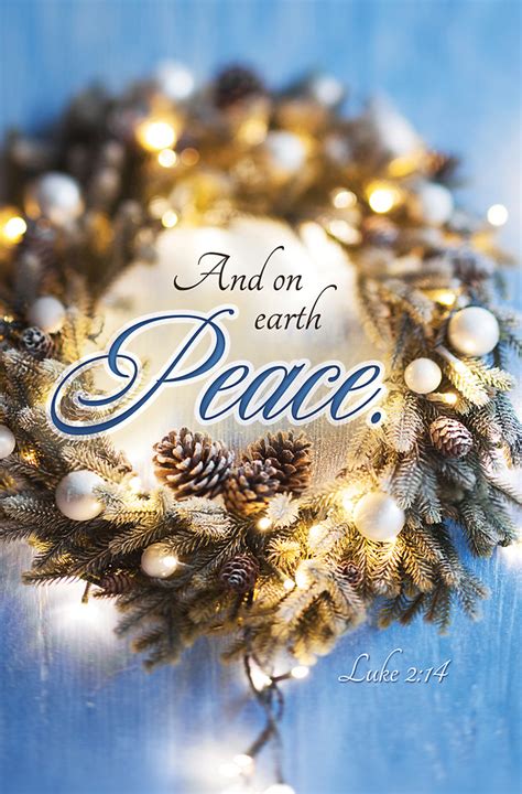 And On Earth Peace Christmas Regular Size Bulletin Cokesbury