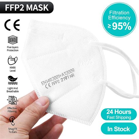 Pcs Layers Ffp Mask Adult Kn Fabric Masks Respirator Filter