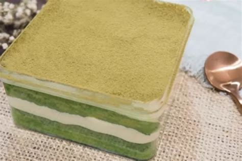 Yuk Bikin Dessert Box Matcha Greentea Tiramisu Yang Empuk Helly Media