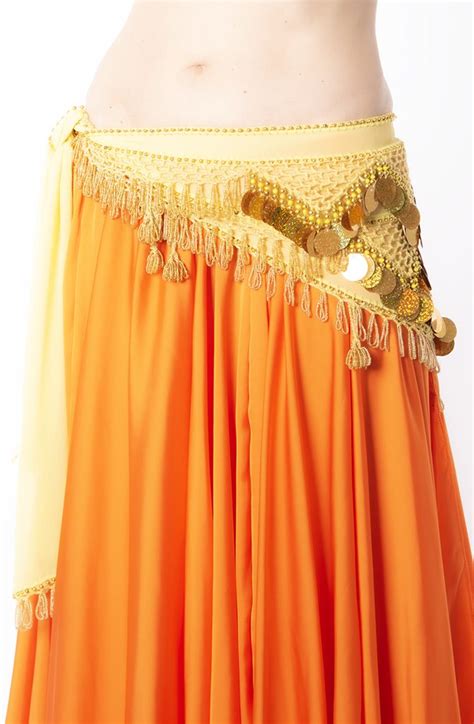 Belly Dance Hip Belt Yellow Gold Bellydance Boutique Uk