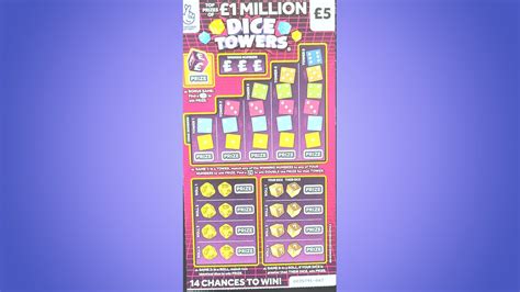 BOOM NICE WIN Scratchin Dice Towers 5 1 MILLION Scratch Card