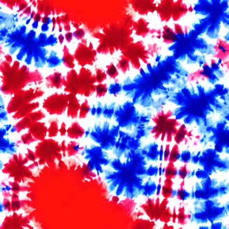 Red White And Blue Tie Dye Graphic · Creative Fabrica