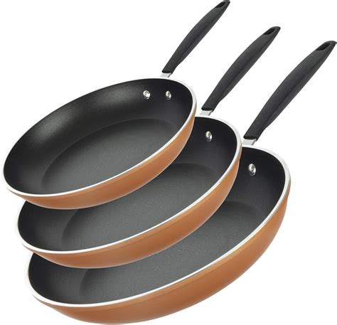 Gotham Steel Non Stick Frying Pan Set 3 Pc Frying Pans Nonstick 8” 10” 12” Induction Frying