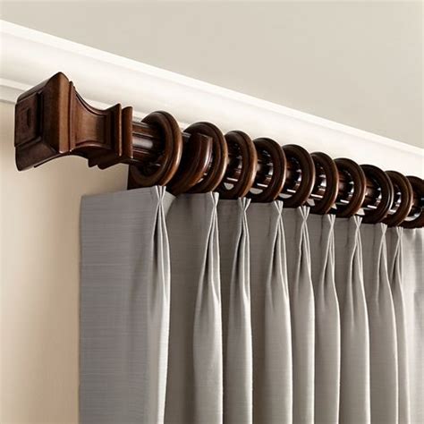 Kirsch 2 Inch Wood Trends Drapery Hardware Set Wooden Curtain Rods