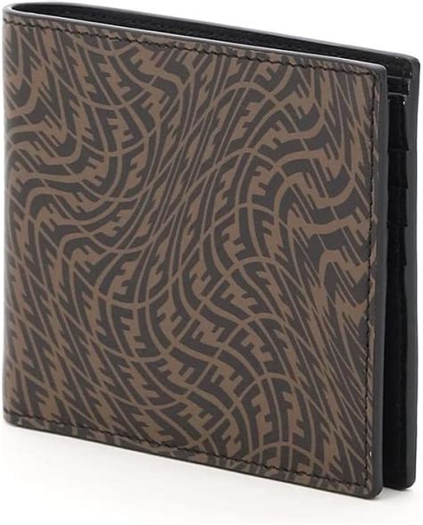 Amazon FENDI X Sarah Coleman FF Vertigo Brown Black Bifold ID