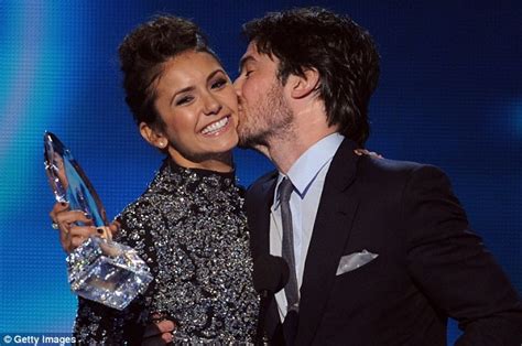 Nina Dobrev And Ian Somerhalder Share Kiss After Winning Peoples